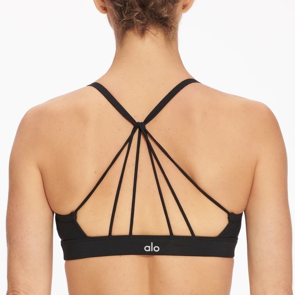 Alo Yoga Sunny Strappy Bra; Black; Size XS;NWOT - Picture 2 of 6